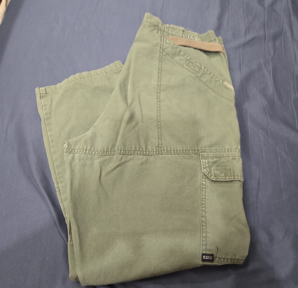 5.11 Tactical Men's Olive Cargo Pants